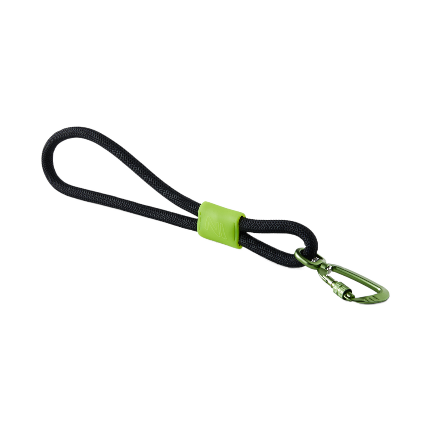 Guía de cuerda corta negra y verde