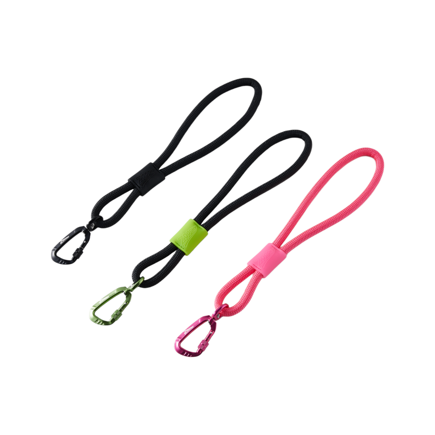 Guía de cuerda corta negra y verde
