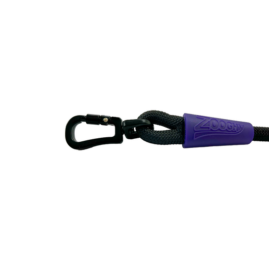 Rope Guide with Carabiner Black and Purple