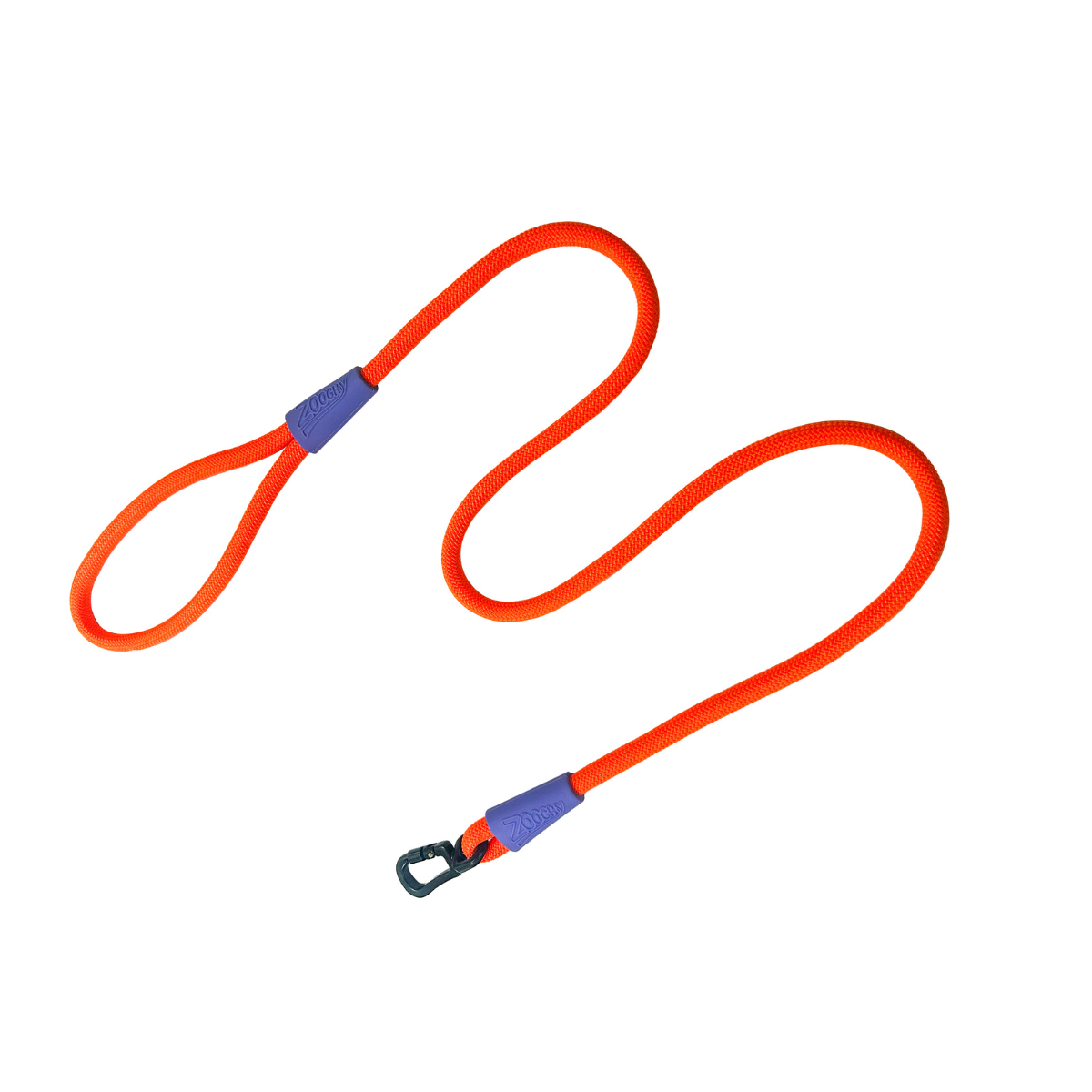 Guía de cuerda con mosquetón naranja