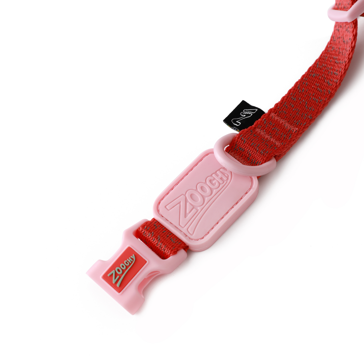 Coleira Dog Glow Walk Vermelha e Rosa