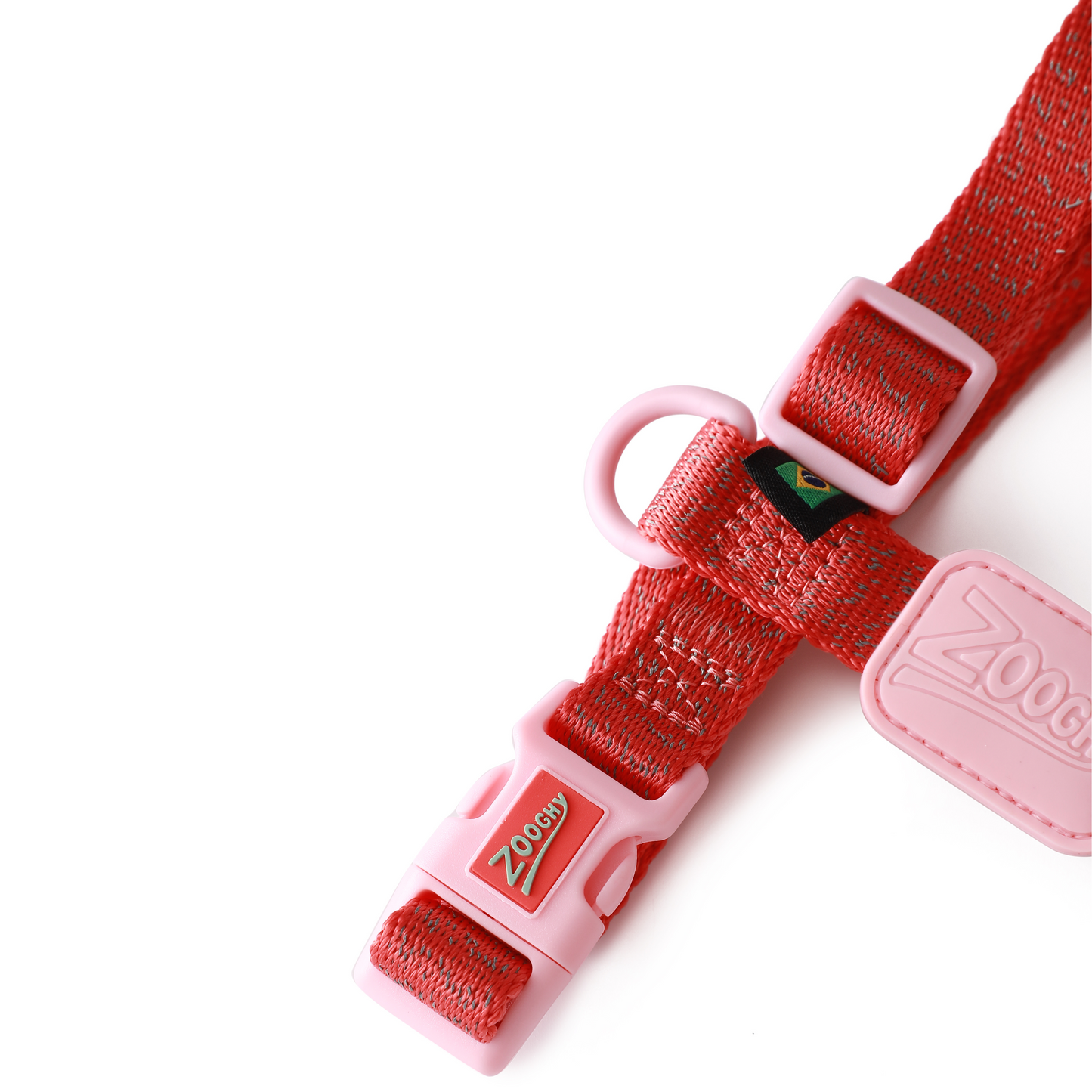 Peitoral H Glow Walk Vermelha e Rosa
