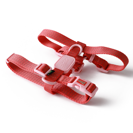 Peitoral H Glow Walk Vermelha e Rosa