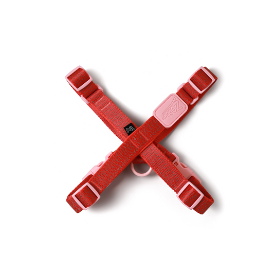 Peitoral X Glow Walk Vermelha - Borracha Rosa