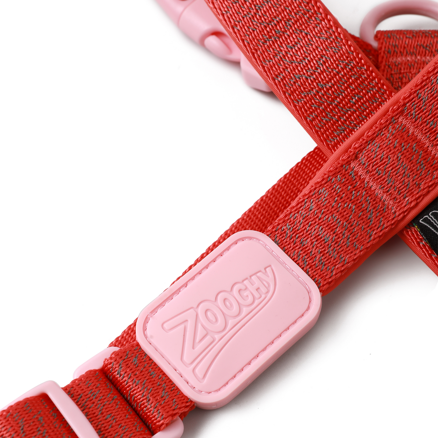 Peitoral X Glow Walk Vermelha - Borracha Rosa