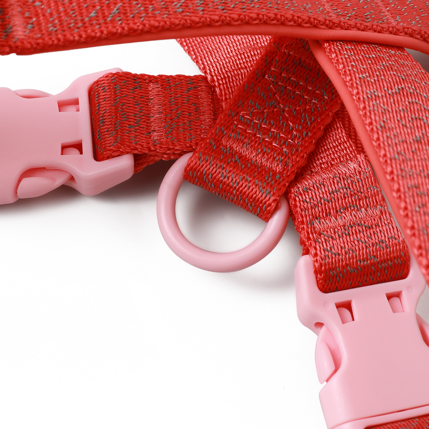Peitoral X Glow Walk Vermelha - Borracha Rosa