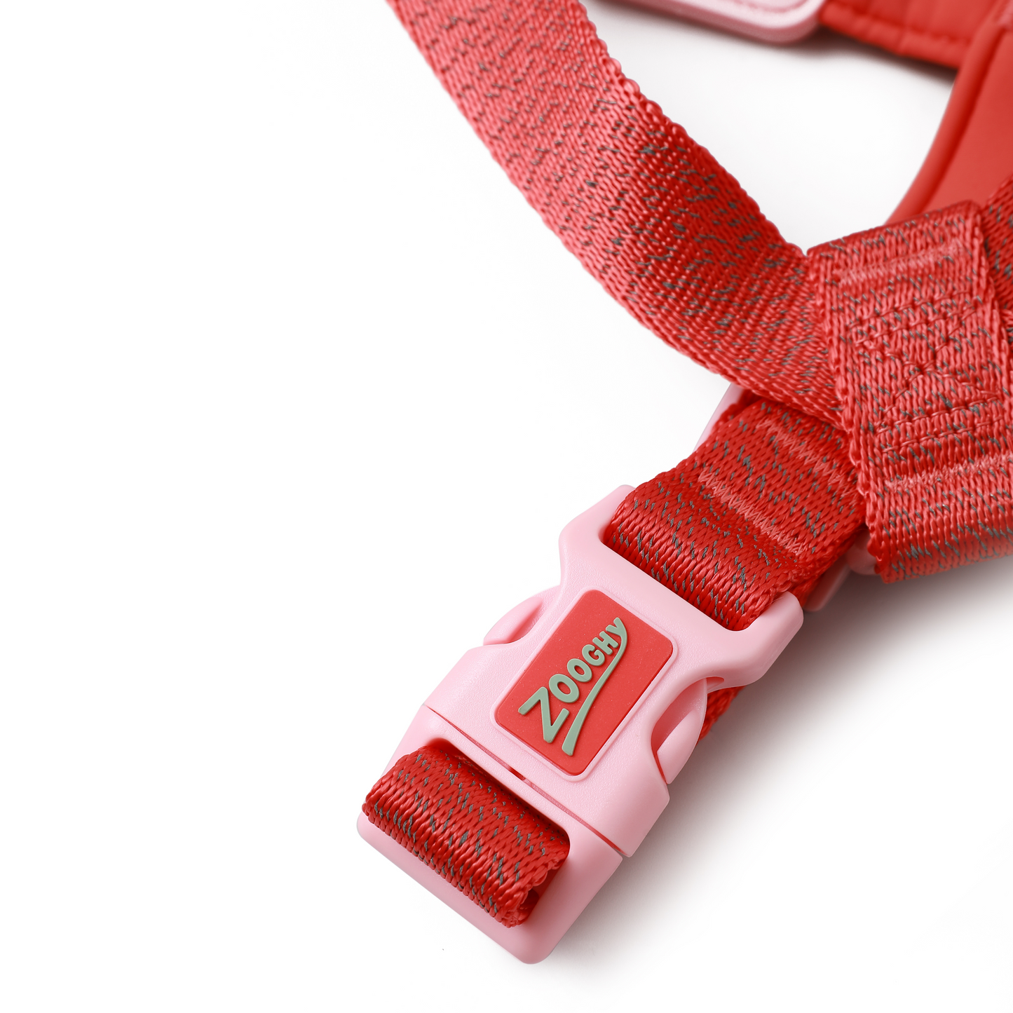 Peitoral X Glow Walk Vermelha - Borracha Rosa