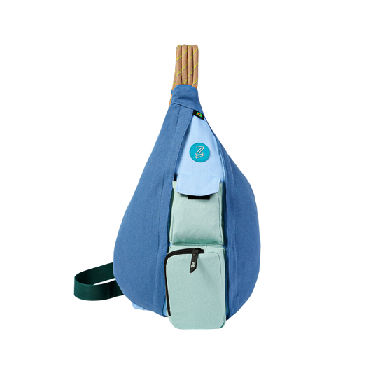 Mochila Cross Body Azul