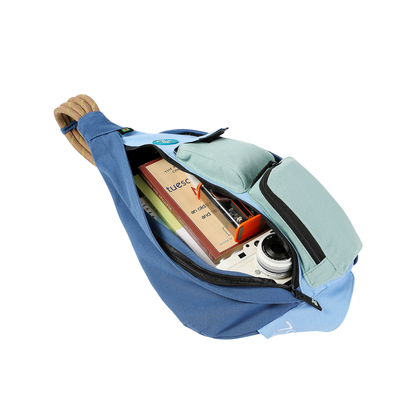 Mochila Cross Body Azul