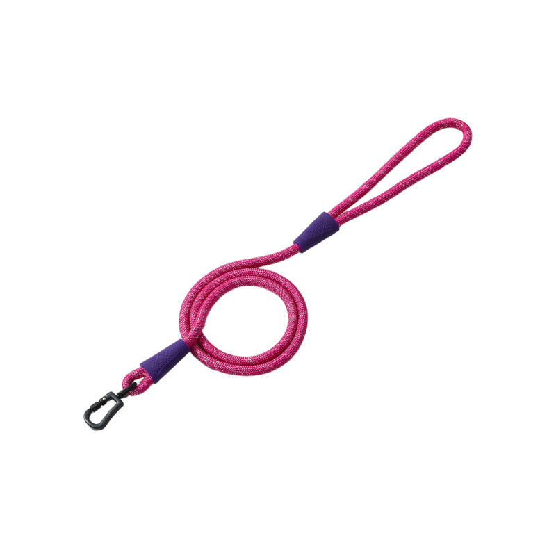 Guia de Corda Fucsia Glitter - Borracha Roxa