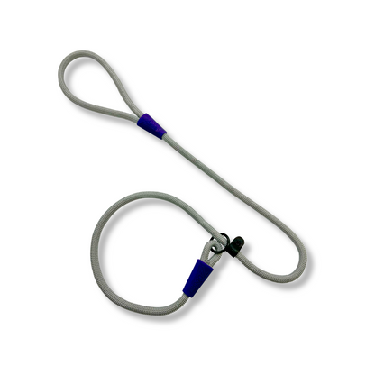 Correa de entrenamiento de cuerda plateada y morada