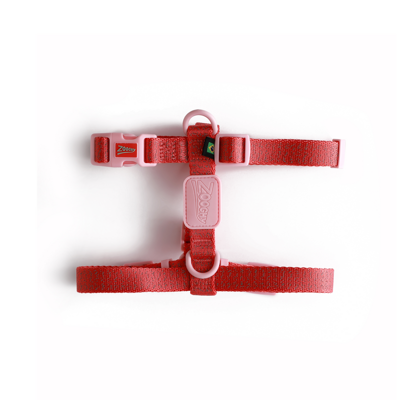 Peitoral H Glow Walk Vermelha e Rosa