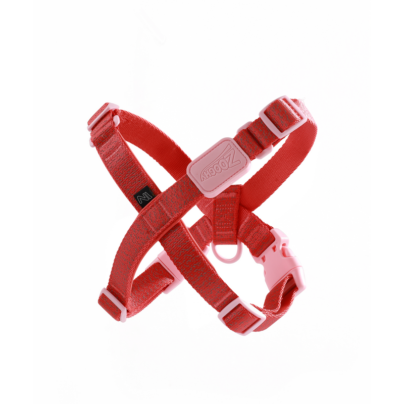 Peitoral X Glow Walk Vermelha - Borracha Rosa